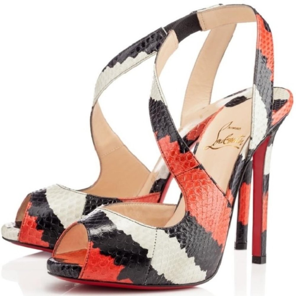 Christian Louboutin Viveka Snakeskin Formal Sandal